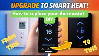 Replace your old thermostat with MYSA| BASEBOARD HEATER | app control & track usage from anywhere. 