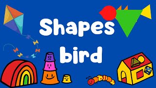 Shapes Activity, Shapes Craft, Shapes Bird, Shapes Learning
