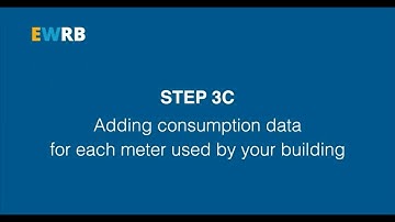 Step 3C - Add consumption data for each meter