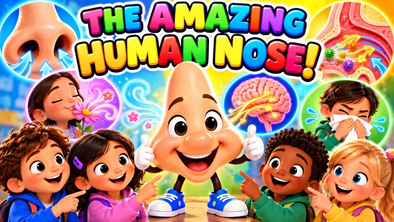 The Amazing Human Nose! | How Your Nose Works! | Bite Size Lessons ...