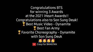 Bts Iheart Awards Acceptance Speechbts Won 3 Awards At The 2021 Iheart Awards