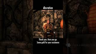 discretion — The Elder Scrolls V: Skyrim dialogue scene