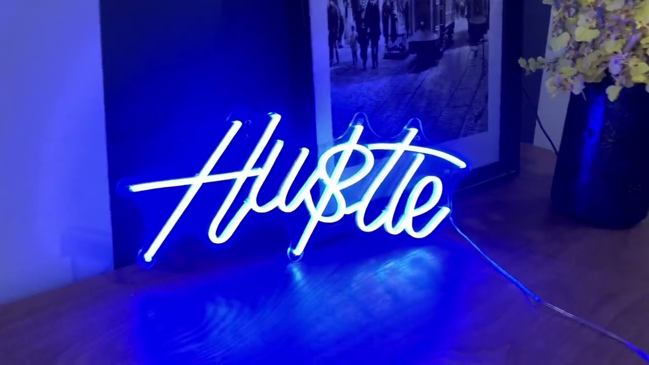 Hustle Neon Sign
