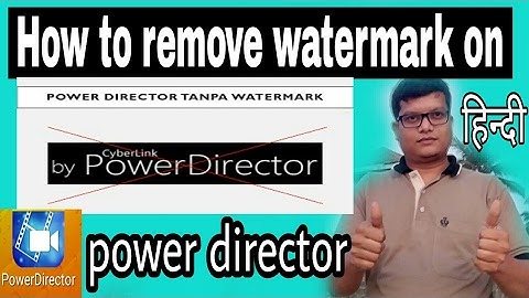 (with code) How to remove watermark on Power director