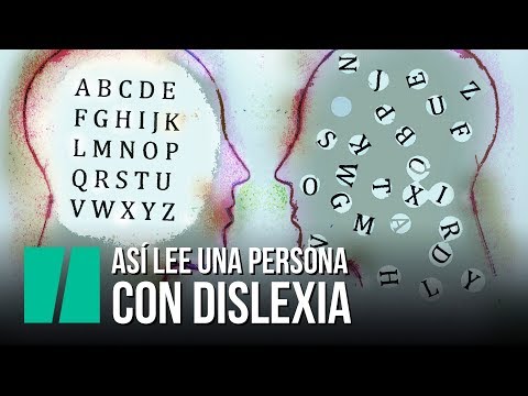 Así lee una persona con dislexia