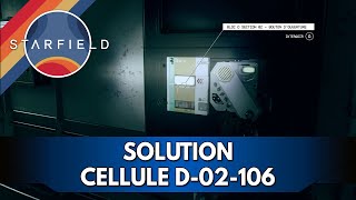 Starfield Solution: Cell D-02-106, how to open it