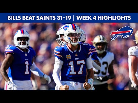 Buffalo Bills Top New Orleans Saints 31-19 | 2025 Regular Season Week 4