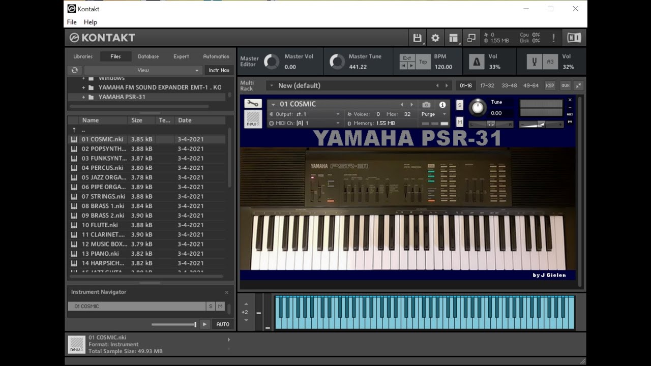 YAMAHA PSR 31 . FOR NI KONTAKT YouTube