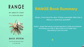 RANGE by David Epstein | Generalist vs. Specialist: Which Is Better| Book Summary | Range Book Reviw