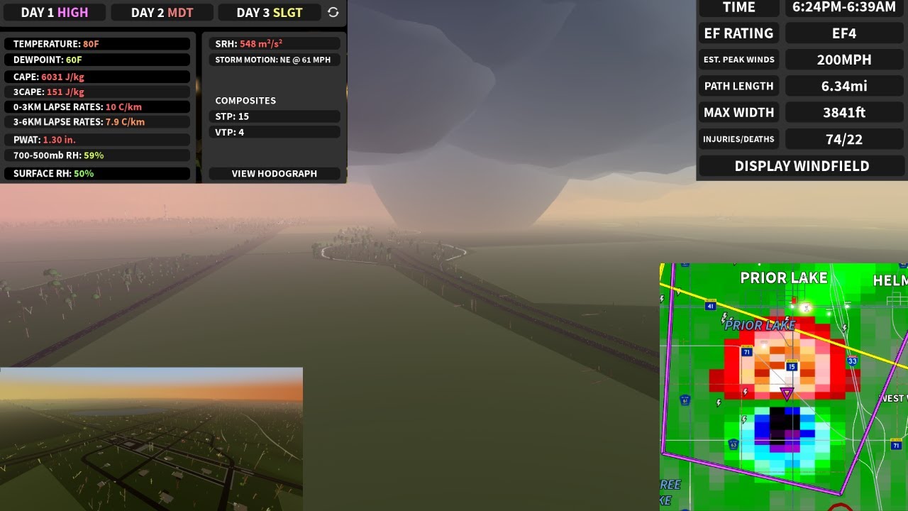 2 INTERCEPTS and 2 CRAZY Tornadoes IN 1 SERVER with 6000 CAPE ...