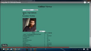 AngularJS-GitHubViewer