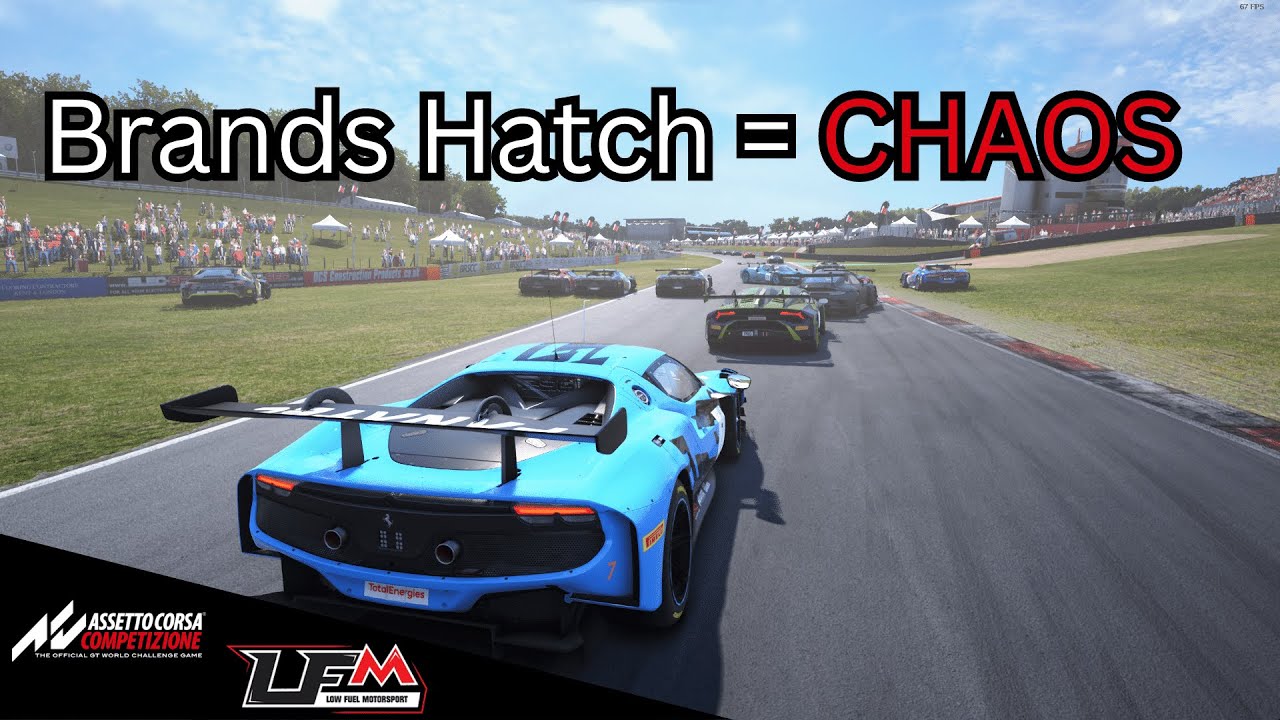 Brands Hatch = CHAOS! | LFM Brands Hatch im Ferrari 296 GT3 | Assetto ...