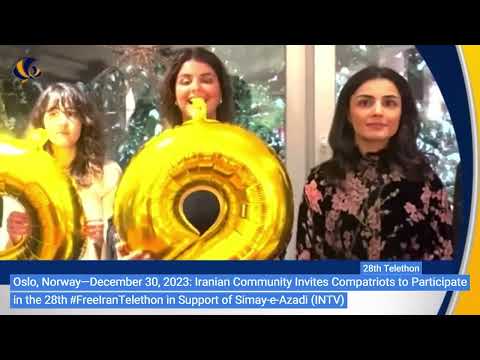 Oslo, Norway—December 30, 2023: Iranian Community Supports the 28th #FreeIranTelethon.