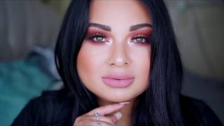 Smokey orange makeup look | Morphe 35r palette