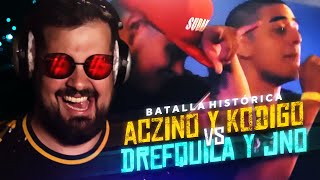 BATALLA HISTÓRICA: ACZINO Y KODIGO VS DREFQUILA Y JNO