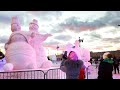 ⁴ᴷ⁶⁰ Walking Moscow: Gorky Park ❄ &quot;Snow and Ice in Moscow&quot; Festival⛄