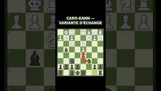 Caro-Kann — Variante déchange #echecs #echecscolaire