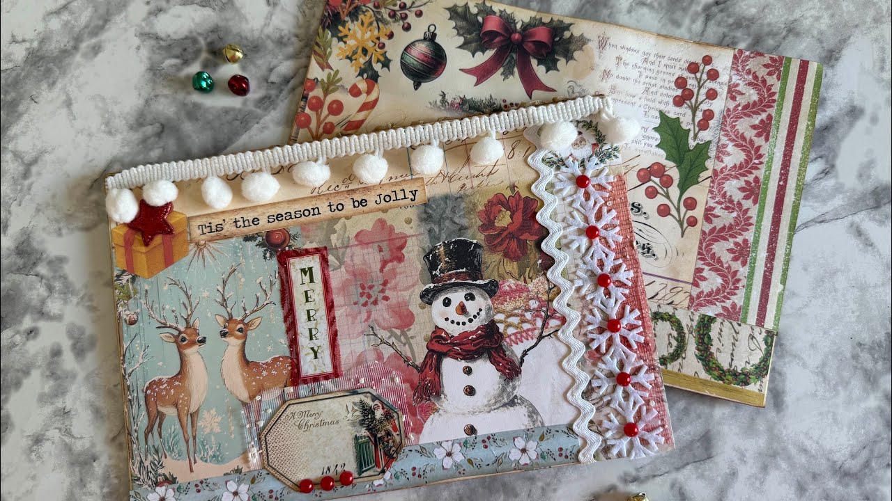 Weekend retreat at Home Day 2!  Let’s make a fun large ephemera triple pocket holder. Craft & Chat! 