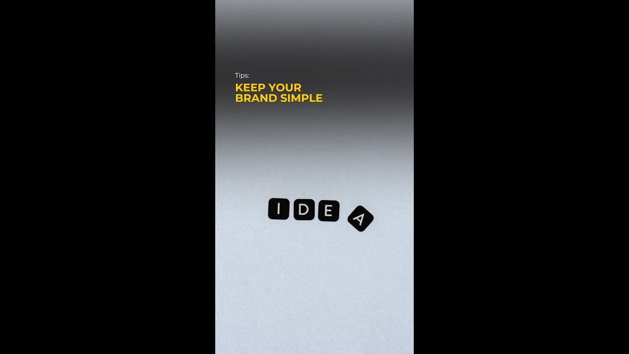 Keep your brand simple