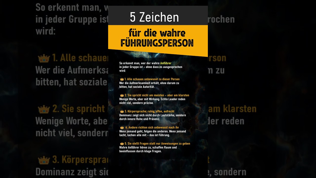 5 Zeichen für die wahre Führungsperson 