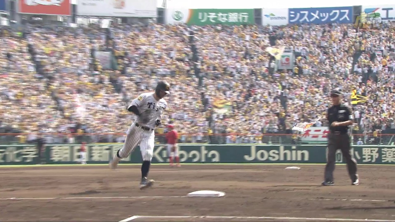 4番の一振り】4回裏、＃佐藤輝明 選手がバックスクリーン左に第11号