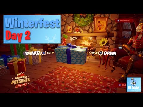 Fortnite Winterfest Presents Opening Day 2 