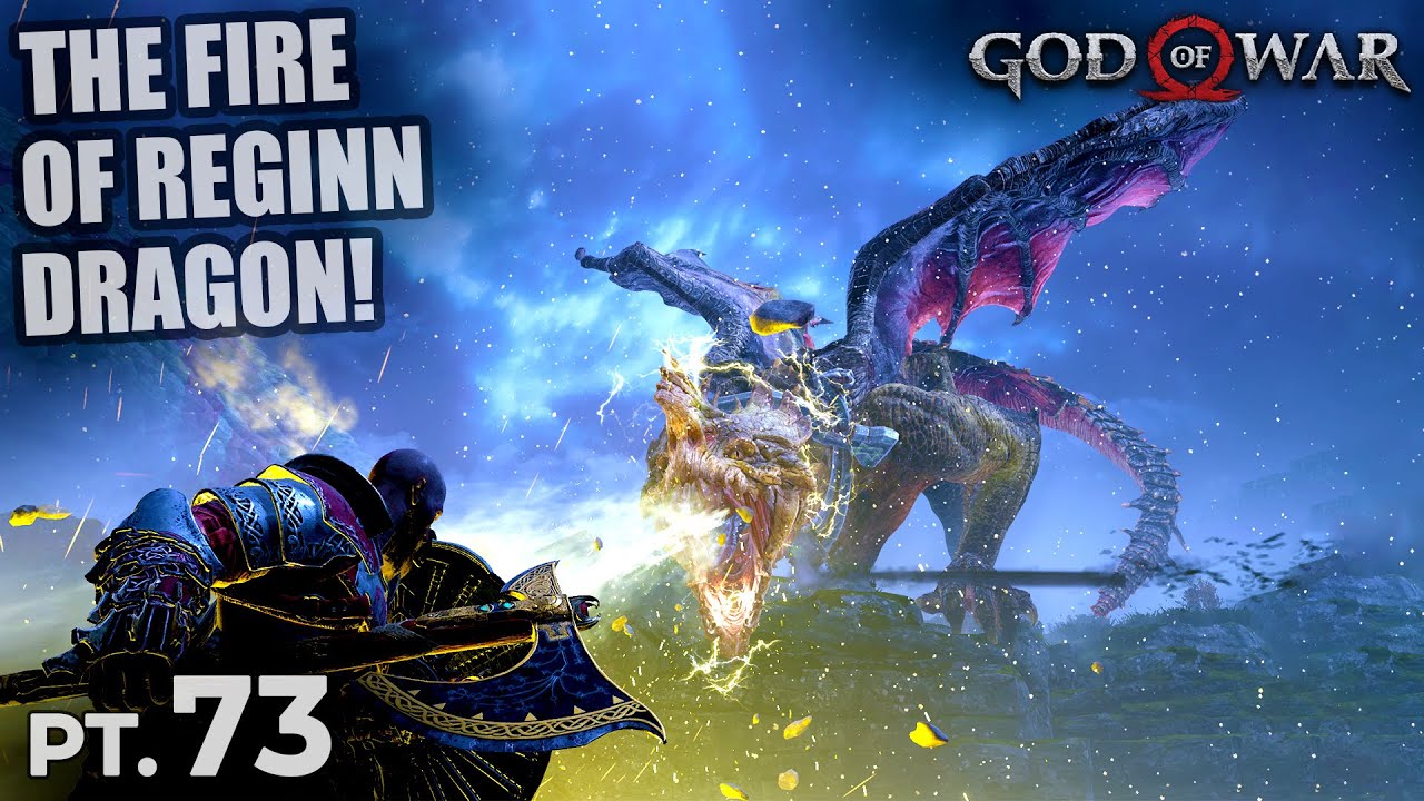 The Fire of Reginn Dragon - God of War 4 (2018) Gameplay #73