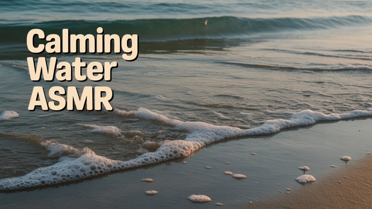 Gentle Ocean Waves with Fizzing Bubbles | 8 Hours Black Screen Sleep Sounds