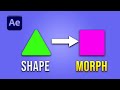 Smooth Shape Morph Animation in After Effects | Triangle to Square Tutorial
