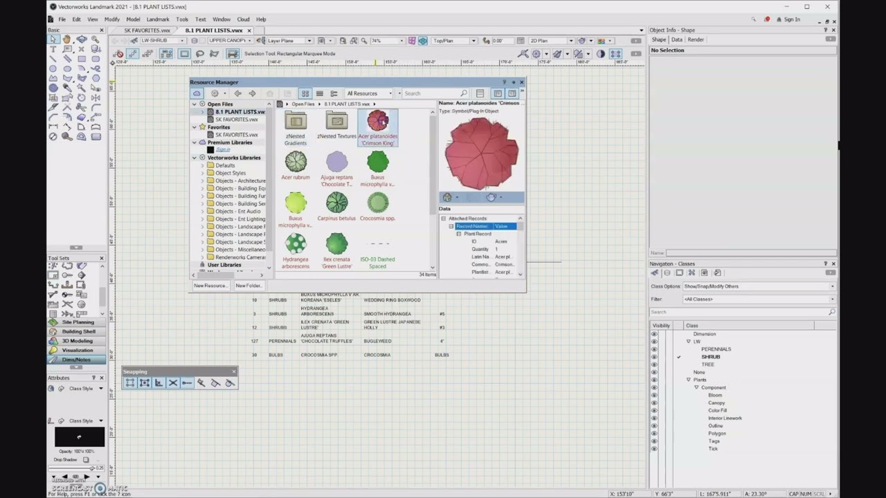 9.1e Favorites File - Vectorworks 2023 - YouTube