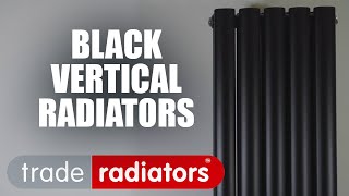 Black Vertical Radiators - Trade Radiators