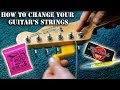 How to change your electric guitar's strings + Big bends nut sauce