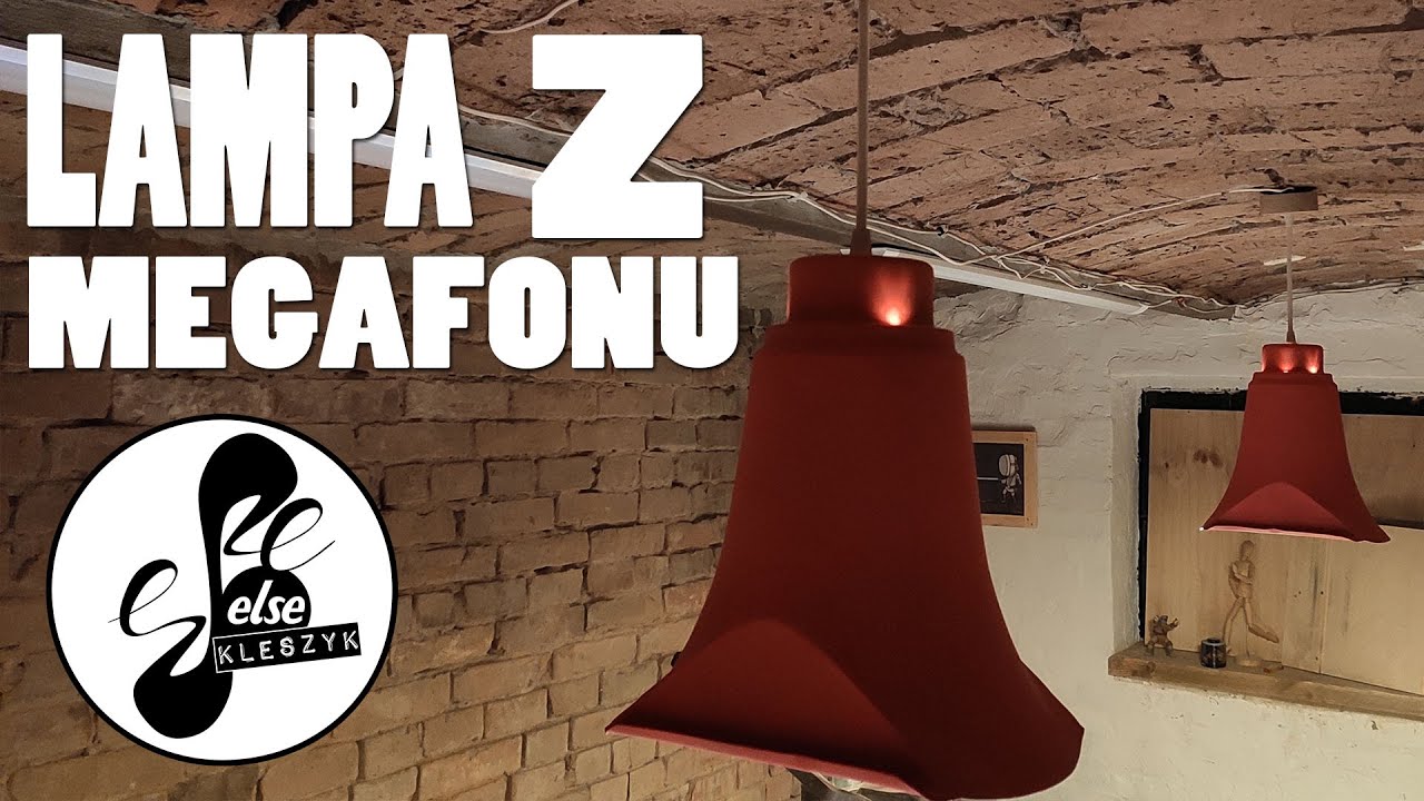 Jak zrobiłem lampę z megafonu Pendant light from old megaphone YouTube