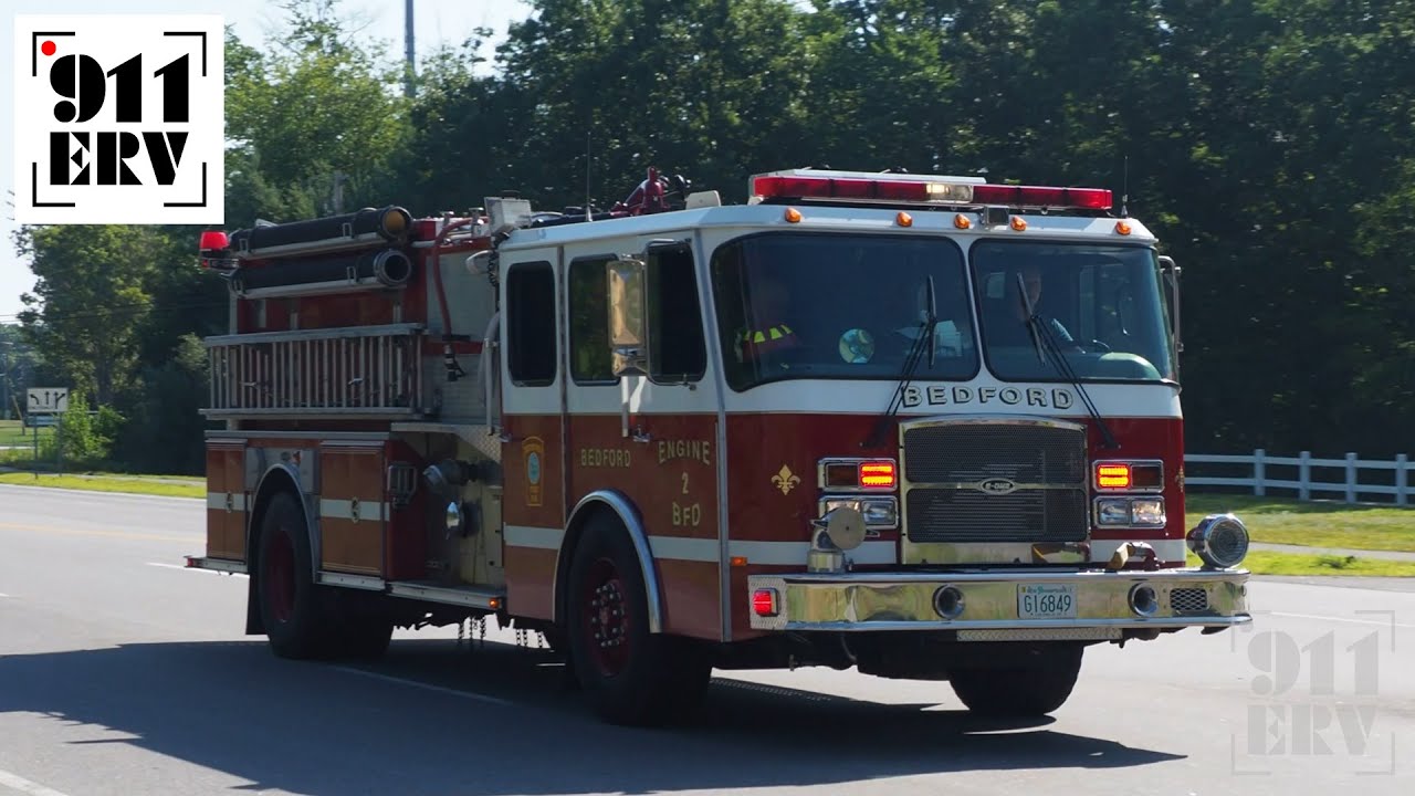 Bedford Fire Truck Responding | Engine 2 - YouTube