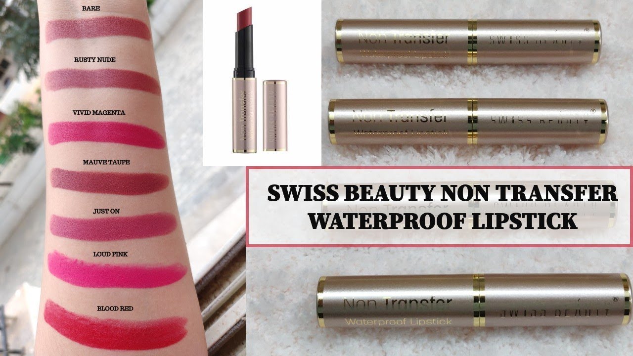 SWISS BEAUTY Non Transfer Long Lasting Waterproof Lipstick