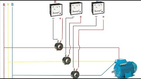 Ammeter Connection Diagram With CT coil || Three Phase And Single Phase