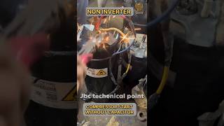 Compressor start without capacitor #acrepair #acservice #hvac #trending #shorts