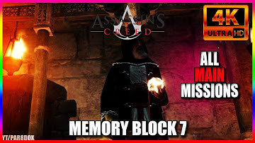 ASSASSINS CREED 1 Memory Block 7 Walkthrough | PC 4k Gameplay [NO COMMENTARY]