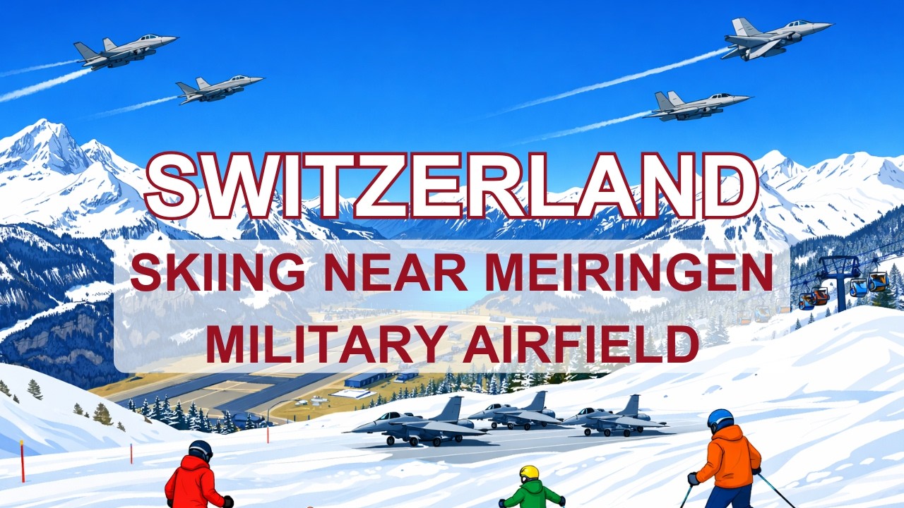 Skiing Near Meiringen Airfield