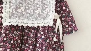 蕾絲背心+磨毛碎花裙S20101215