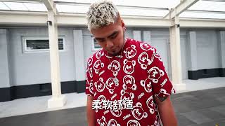 《JSMIX》大尺碼塗鴉滿版熊頭T恤(共2色)