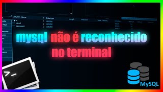 [Mysql]: MYSQL não é reconhecido como um COMANDO INTERNO