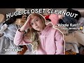 HUGE CLOSET CLEANOUT 2021 | moving out at 18