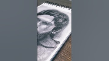 Pushpa 2 Allu Arjun portrait #ytshorts #pushpa2 #alluarjun #graphiteandcharcoal