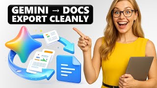 Export GEMINI AI Content DIRECTLY into GOOGLE DOCS Step by Step