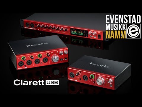 NAMM 2018 | Focusrite Clarett USB (2pre, 4pre, 8pre)