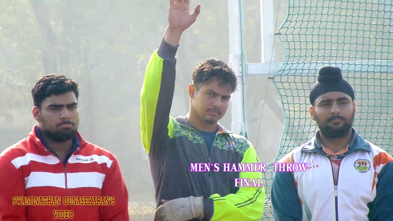 MEN'S HAMMER THROW FINAL. 78th ALL INDIA INTER UNIVERSITY ATHLETICS