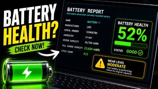🔋 Check Laptop Battery Health in Windows 11 (Easy Method)