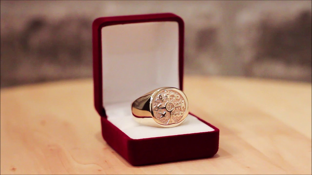 Kabbalah ring 14ct Yellow Gold - Seal of Solomon ring, Fully Polished