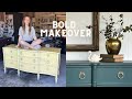 Vintage furniture makeover with melange paints